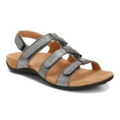 Vionic Women's Amber Sandals Black Metallic
