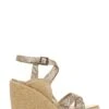 Vionic Gold Tumbled Leather Bonita Sandals