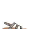 Vionic Metallic Linen Black Sandals