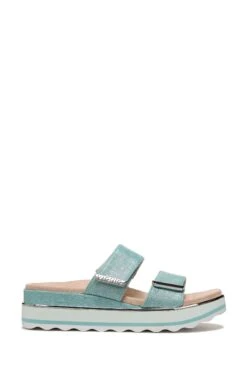 Vionic Blue Brandie Slides