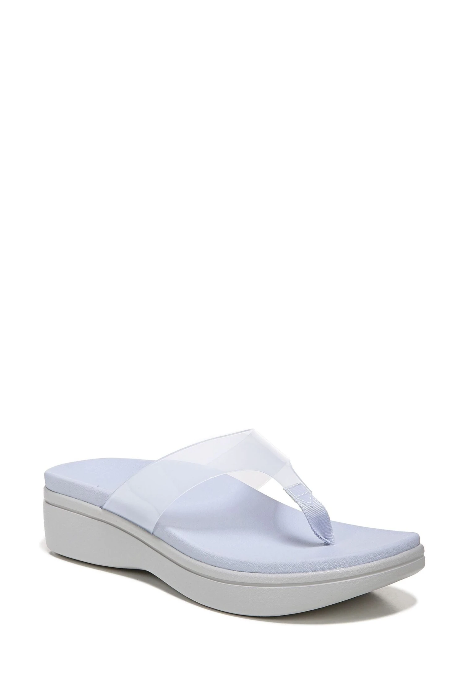 Vionic Luminous Blue Thong Wedge Sandals - Image 3