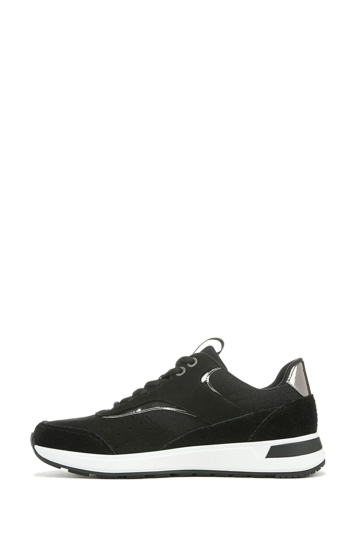 Vionic Nova Black Mesh Nubuck Lace Up Trainers - Image 2