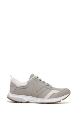 Vionic Grey Dark Taupe Zanny Lace Up Trainers