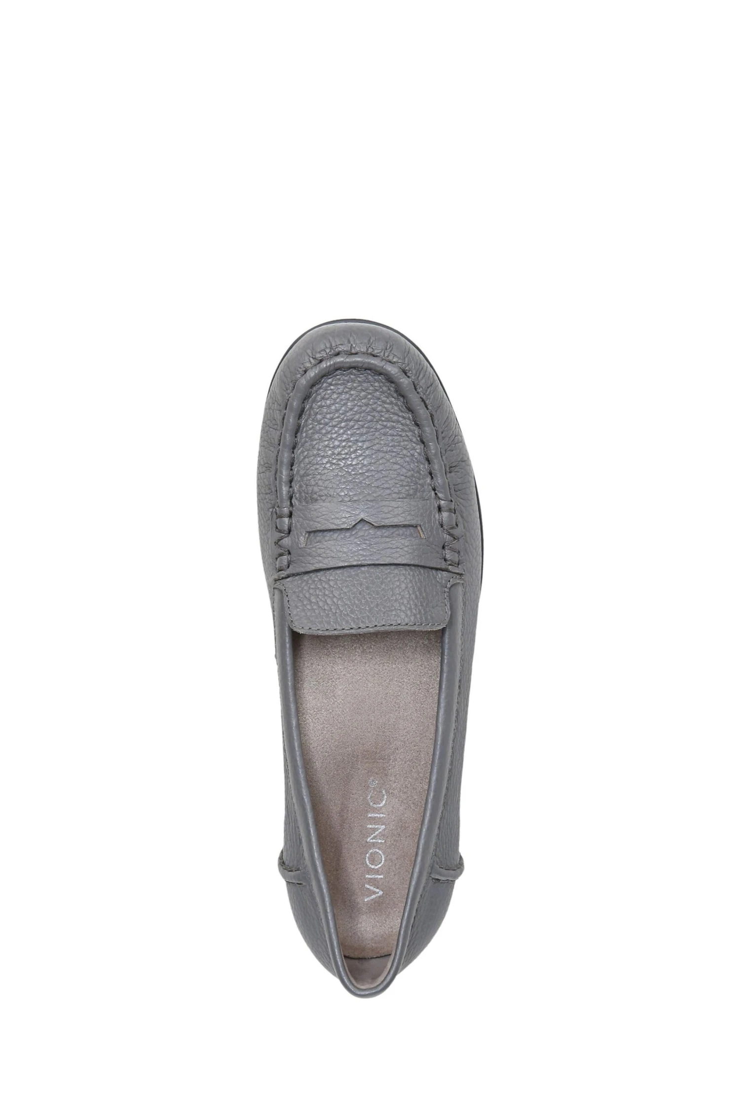 Vionic Charcoal Grey Tumbled Marcy Slip On Shoes - Image 6