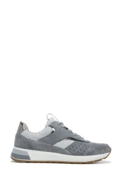 Vionic Grey Vapor/Charcoal Nubuck Nova Lace Up Trainers