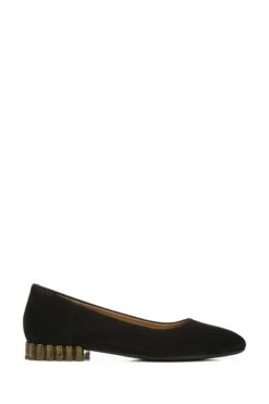 Vionic Luxana Slip Ons Black Suede Shoes