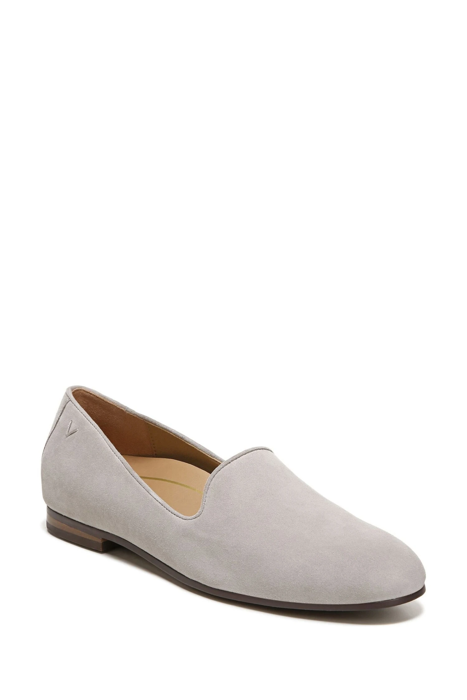 Vionic Dark Grey Willa Taupe Suede Slip On Shoes - Image 3