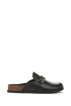 Vionic Georgie Nappa Black Mules Shoes