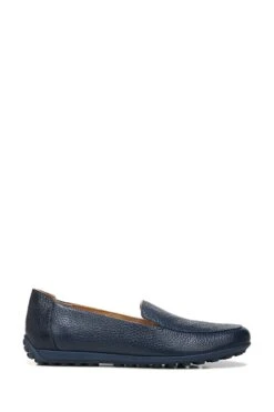 Vionic Navy Blue Elora Leather Slip On Shoes