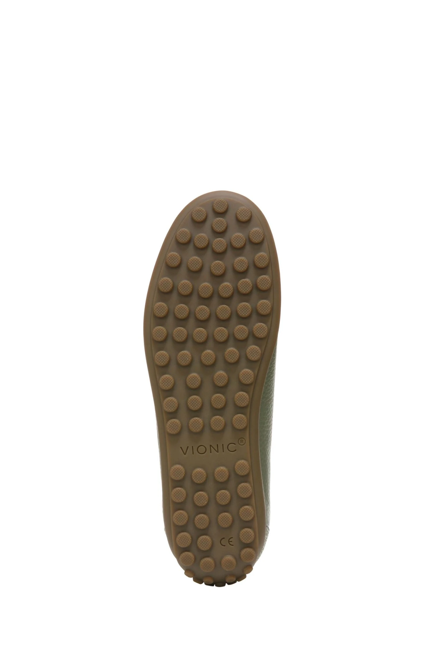 Vionic Green Elora Army Leather Slip On Shoes - Image 7