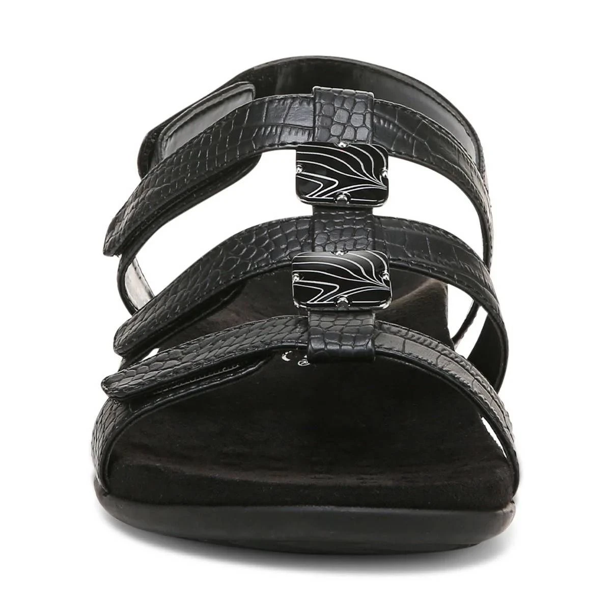 Vionic Women's Amber Sandals Black Crocodile - Image 8