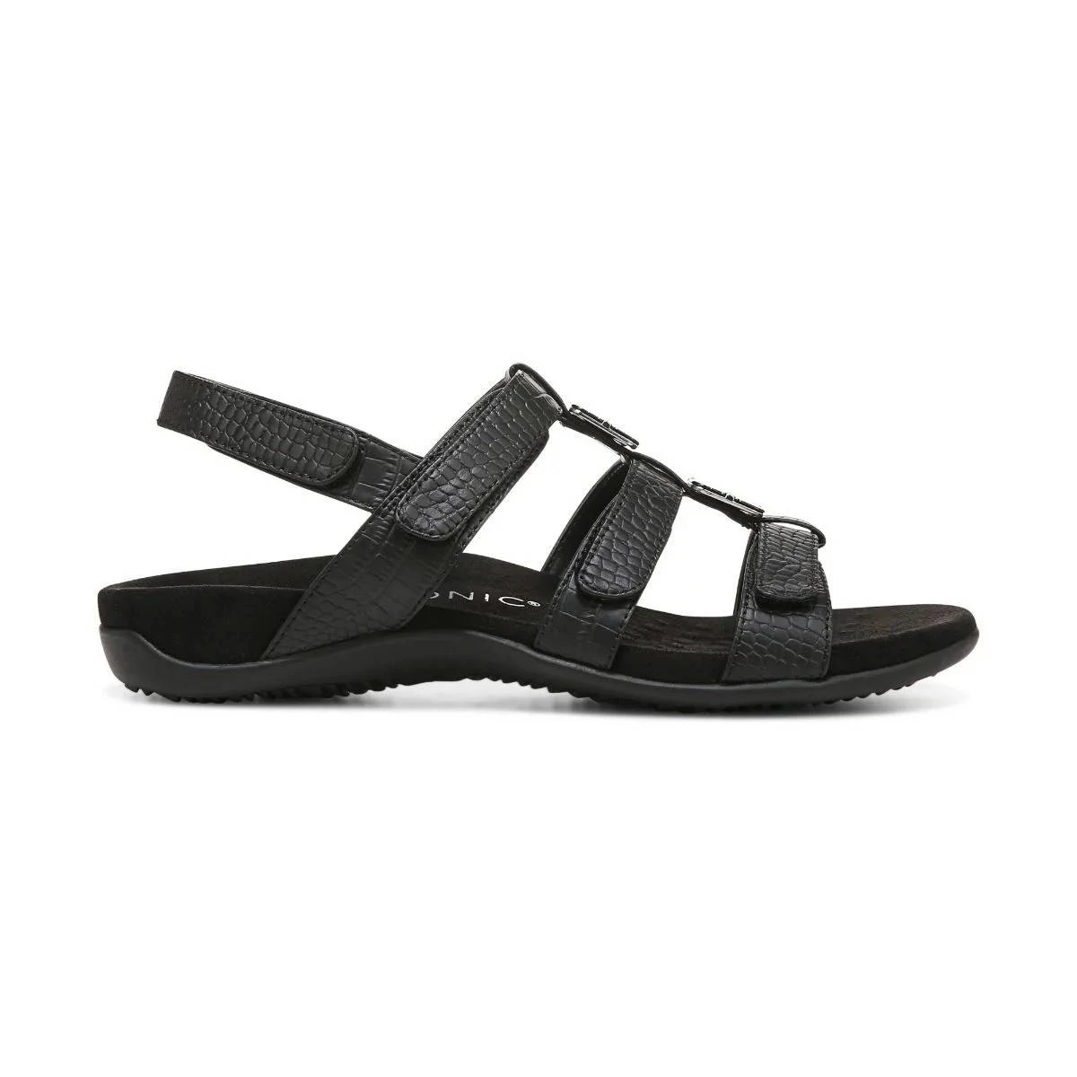 Vionic Women's Amber Sandals Black Crocodile - Image 4