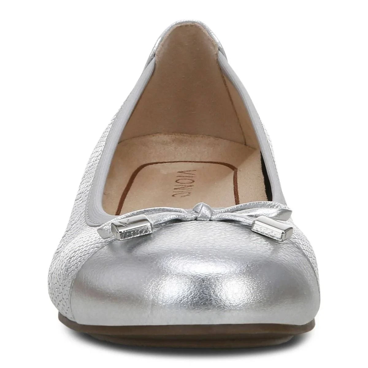 Vionic Women's Minna Ballet Flat Silver - Image 6
