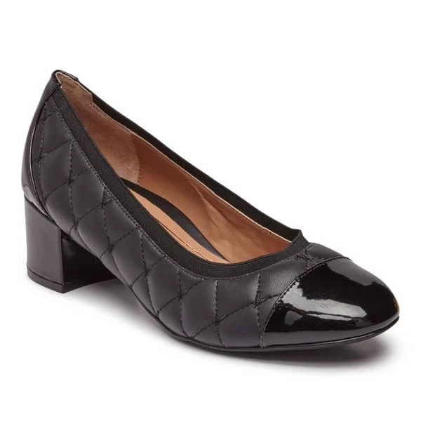 Vionic Women's Ruby Block Heel Black Leather - Image 3