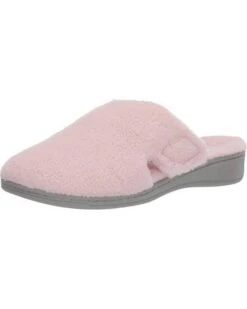 Vionic Women's Gemma Mule Hook & Loop Slippers Pink