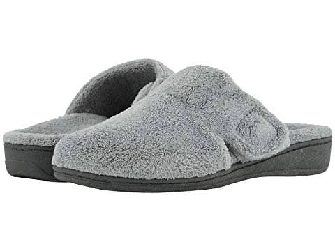 Vionic Women's Gemma Mule Hook & Loop Slippers Light Gray - Image 2