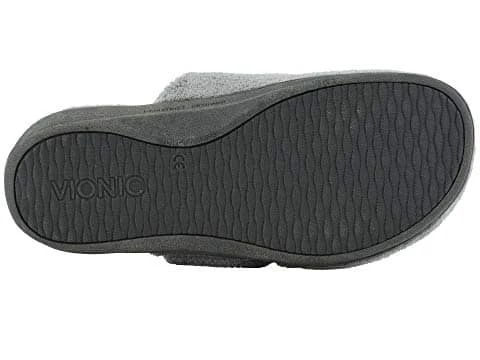 Vionic Women's Gemma Mule Hook & Loop Slippers Light Gray - Image 8