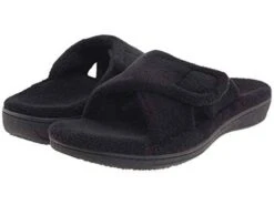 Vionic Women's Relax Hook & Loop Slippers Black