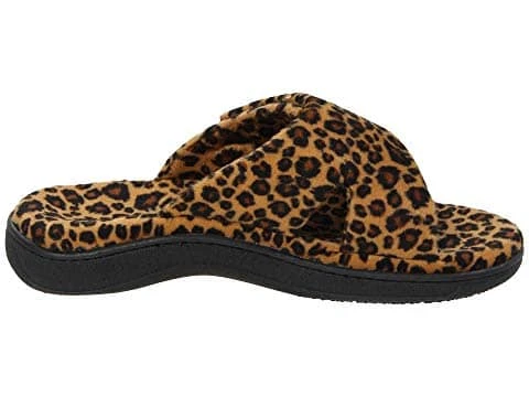 Vionic Women's Relax Hook & Loop Slippers Tan Leopard - Image 3